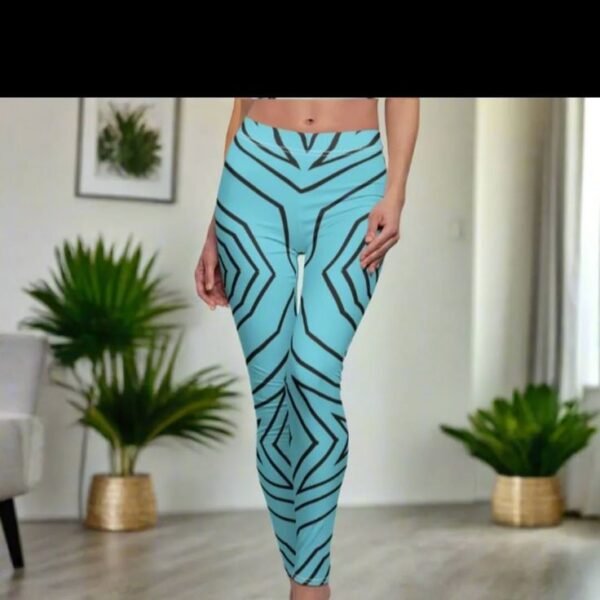 Women AOP Gym Leggings - Image 3