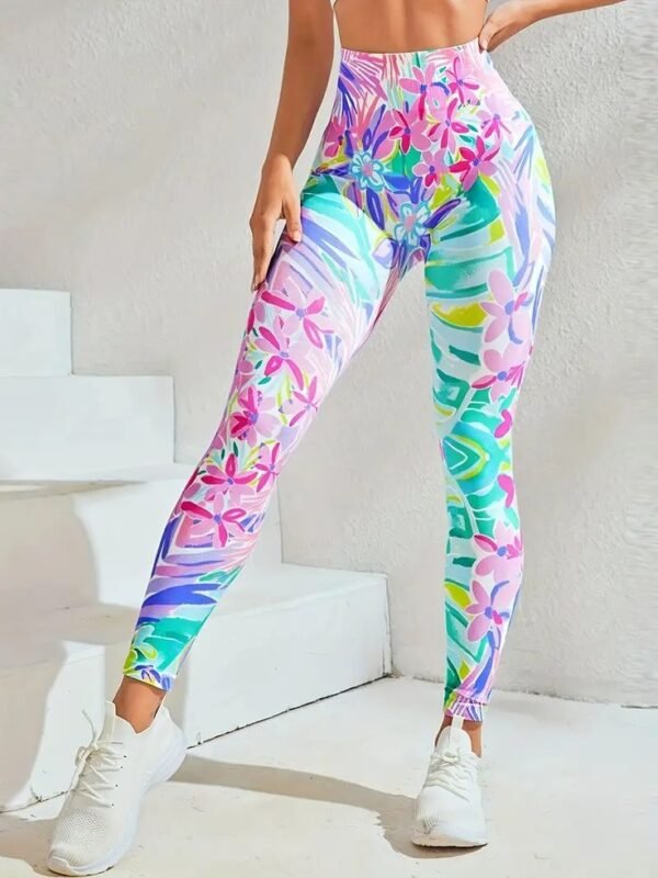 Women AOP Gym Leggings - Image 5